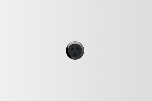 ZETR 48 Carbon Single Outlet Covers | Black Outlet