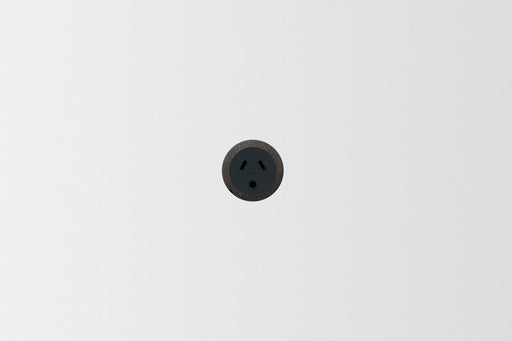 ZETR 48 Carbon Black outlet round pin in black steel