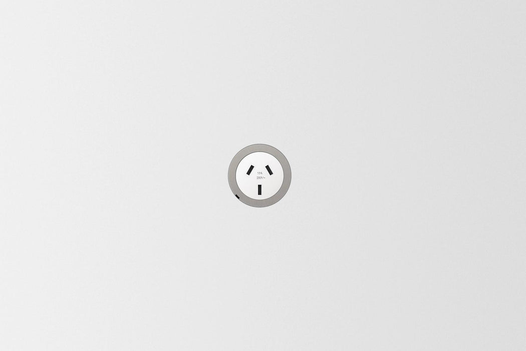 ZETR 48 Carbon Single Outlet Covers | White Outlet