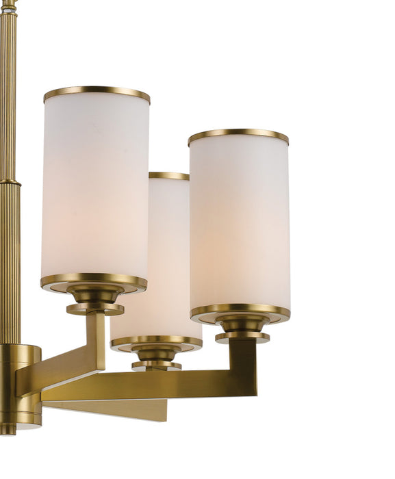 ahern-6-light-pendant-brass-opal_AHERN PE6-BSOP