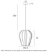 Telbix Birget Pendant Light Dimensions