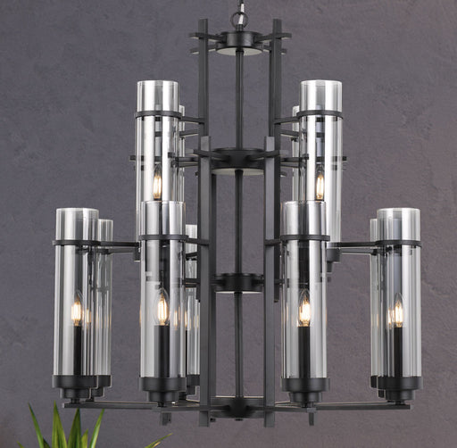 burgess-12-light-pendant_BURGESS PE84-BK