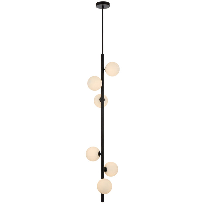 elson-6-light-pendant-black_ELSON PE06-BKCLP