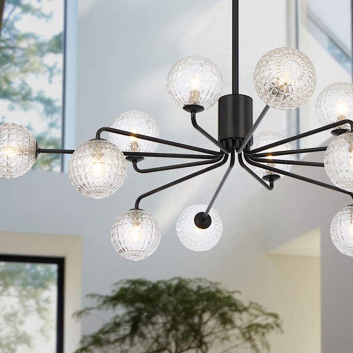 felton-12-light-pendant-black_FELTON PE12BKAMT