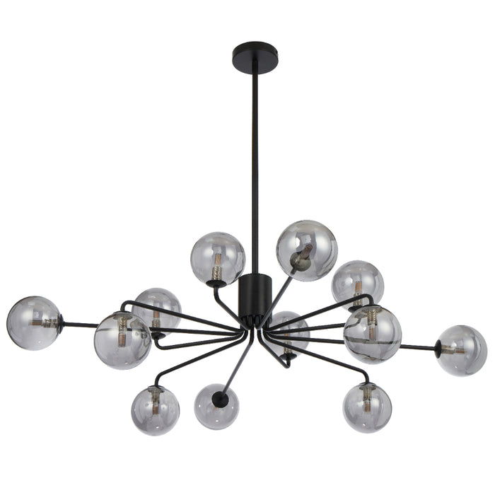 felton-12-light-pendant-black_FELTON PE12BKCLP