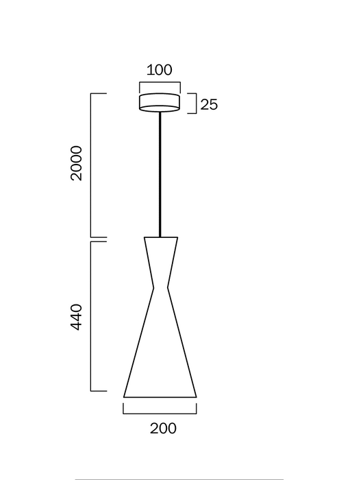 flero-20cm-pendant_FLERO PE20-BZB