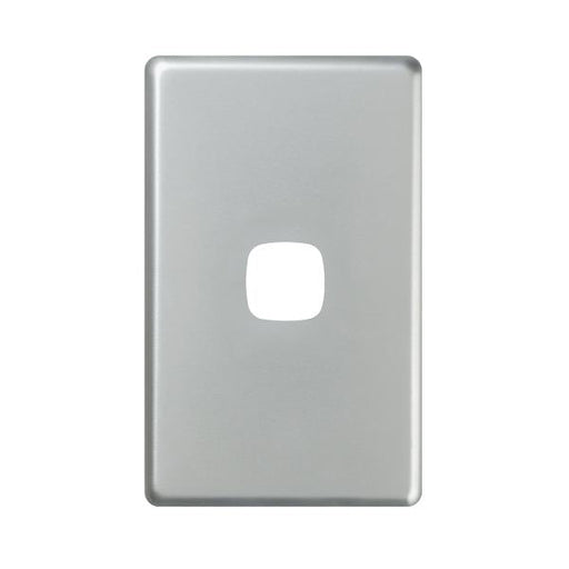 HPM Excel 1 gang switch cover plate matt silver