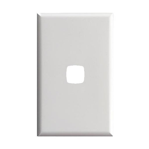 HPM Excel 1 gang switch cover plate white