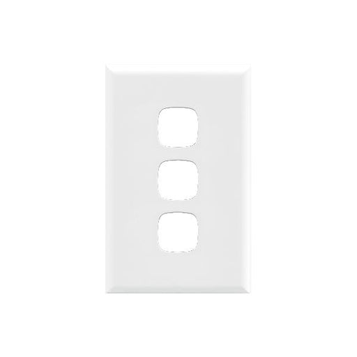 HPM Excel 3 Gang switch cover white