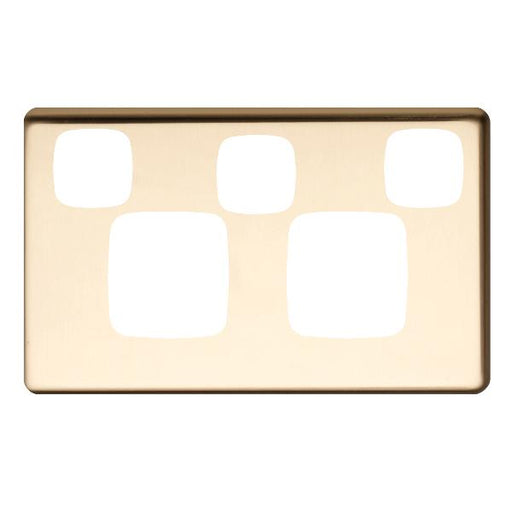 HPM Excel Powerpoint extra switch cover polished brass