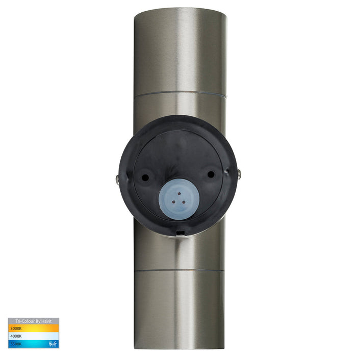 Havit Fortis TRI Colour Fixed Up & Down Wall Pillar Light Stainless Steel