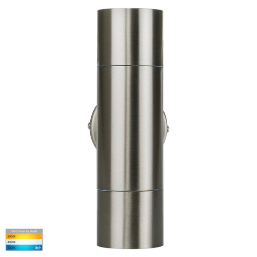 Havit Fortis TRI Colour Fixed Up & Down Wall Pillar Light Stainless Steel