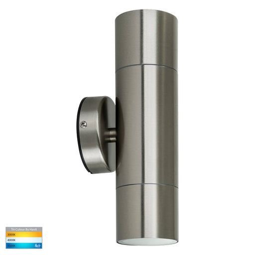 Havit Fortis TRI Colour Fixed Up & Down Wall Pillar Light Stainless Steel