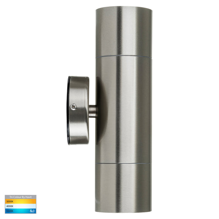 Havit Fortis TRI Colour Fixed Up & Down Wall Pillar Light Stainless Steel