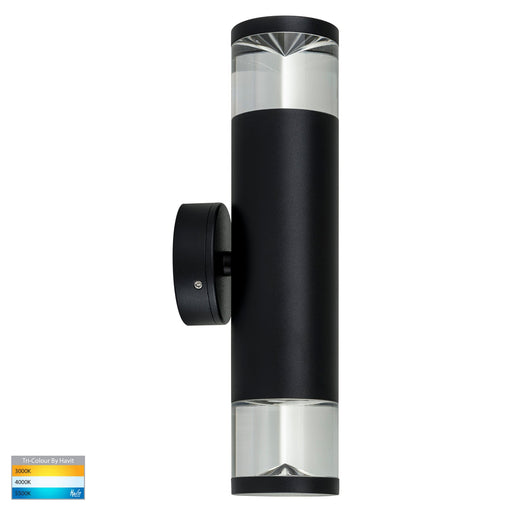 Havit Highlite Aluminium Fixed Up & Down Wall Pillar Light Black