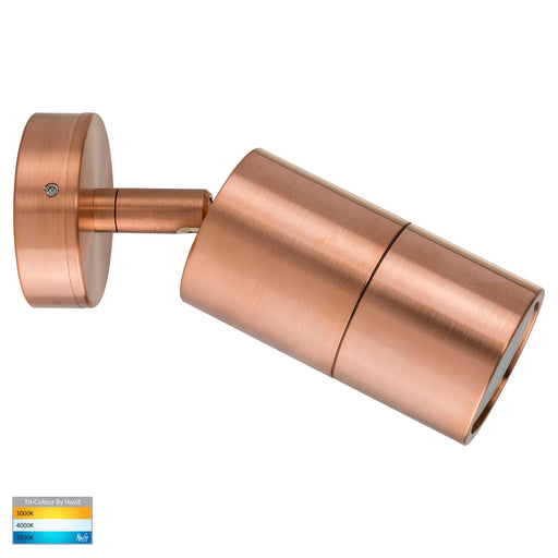 Havit Tivah TRI Colour Single Adjustable Wall Pillar Light Solid Copper