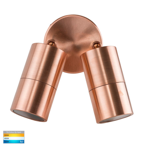 Havit Tivah TRI Colour Double Adjustable Wall Pillar Light Solid Copper