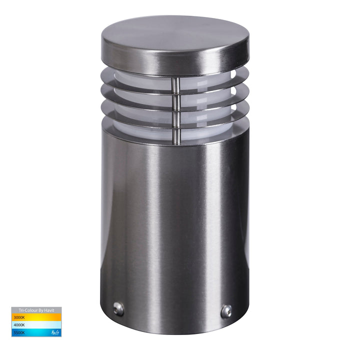 Havit Mini TRI Colour LED Bollard Light 190mm 316 Stainless Steel