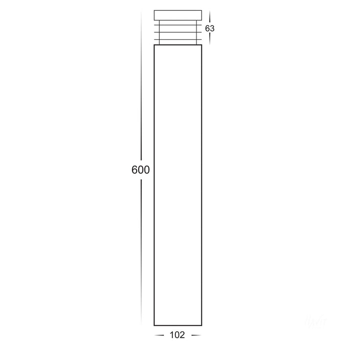 Havit Maxi TRI Colour LED Bollard Light 600mm Dimensions