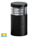 Havit Mini Louvre TRI Colour LED Bollard Light 190mm Stainless Steel Poly Powder Coasted Black