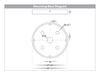 Havit Highlite TRI Colour LED Bollard Light 1000mm Mounting Base Diagram