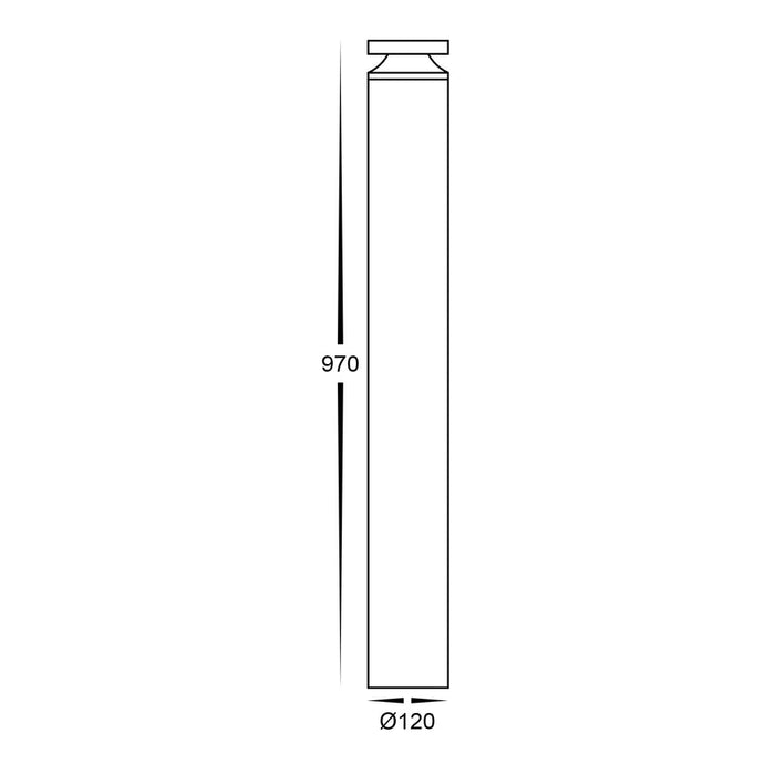 Havit Noray TRI Colour LED Bollard Light 970mm Dimensions