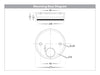 Havit Fortis TRI Colour Fixed Up & Down Wall Pillar Light Mounting Base Diagram