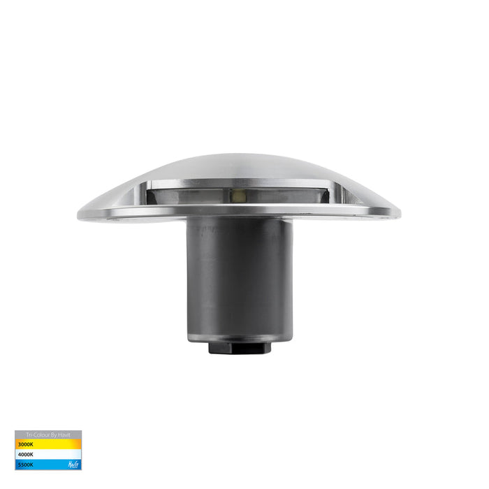 Havit Dome Aluminium TRI Colour LED One Way Deck Light Silver