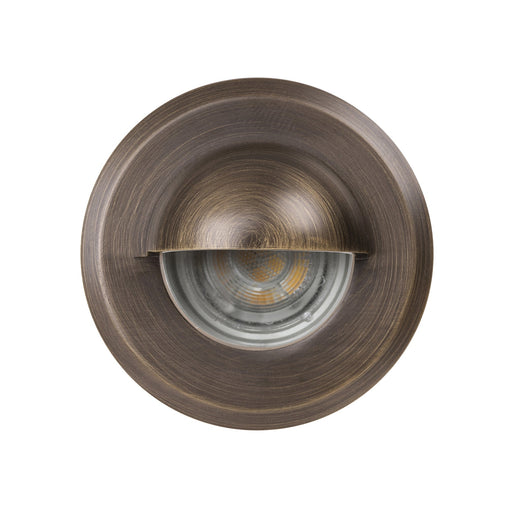 Havit Lokk Recessed LED Wall Light with Eyelid Antique Brass