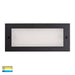 Bata Recessed TRI Colour 10W LED Brick Light With Plain Face Black