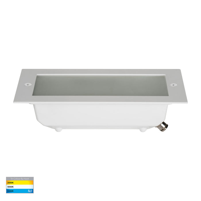 Bata Recessed TRI Colour 10W LED Brick Light With Plain Face White