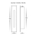 Paso Recessed TRI Colour LED Step or Wall Light 185mm Dimensions