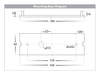 Taso TRI Colour LED Step Light 170mm Mounting Base Diagram