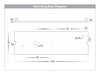 Taso TRI Colour LED Step Light 240mm Mounting Base Diagram