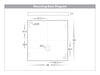 Virsma Square LED Step Light Mounting Base Diagram