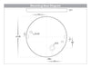 Virsma Round LED Step Light Mounting Base Diagram