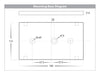 Shim TRI Colour LED Step Light 203mm Mounting Base Diagram