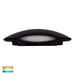 Cara TRI Colour LED Up & Down Round Wall Light Black