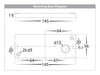 Cara TRI Colour LED Up & Down Wall Light Mounting Base Diagram