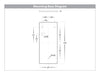 Taper Wedge TRI Colour LED Wall Light | Step Light 160mm Mounting Base Diagram