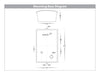 Mask TRI Colour LED Wall Light Mounting Base Diagram