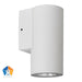 Aries Aluminium 5 Colour LED Fixed Down Wall Light Aluminium White