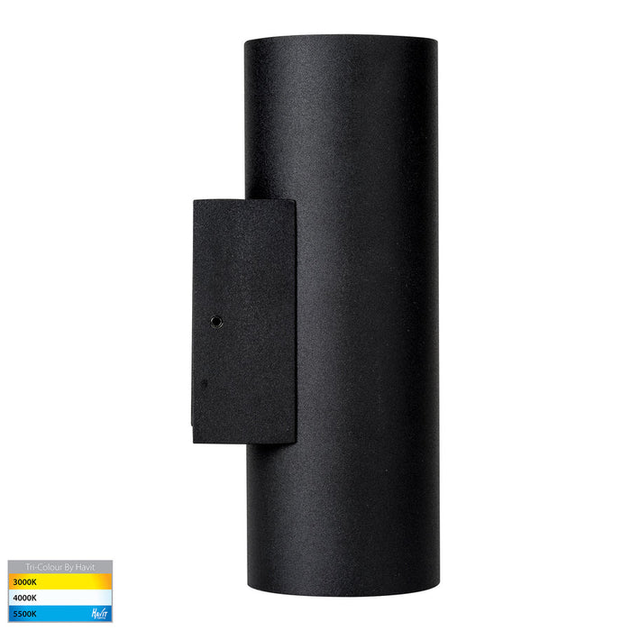 Aries TRI Colour LED Up & Down Wall Light 316 Stainless Steel Black