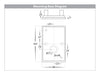 Accord TRI Colour LED Single Adjustable Square Wall Light Mounting Base Diagram