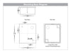 Accord TRI Colour LED Square Fixed Down Wall Light Mounting Base Diagram