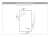 Platz TRI Colour LED Square Up & Down Wall Light Mounting Base Diagram