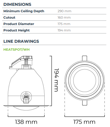 Atom Heatspot dimensions