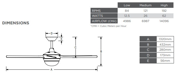 Hunter Pacific Concept AC 52" Fan With Light