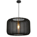 Telbix Jonsel 50cm Pendant Light Black