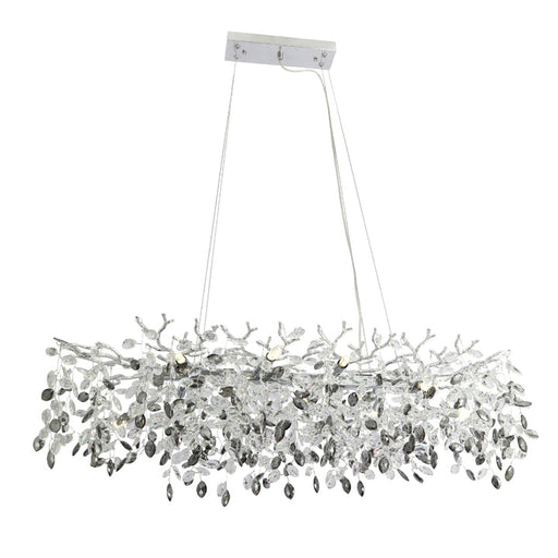 Telbix Molena 10 Light Rectangular Pendant Chrome